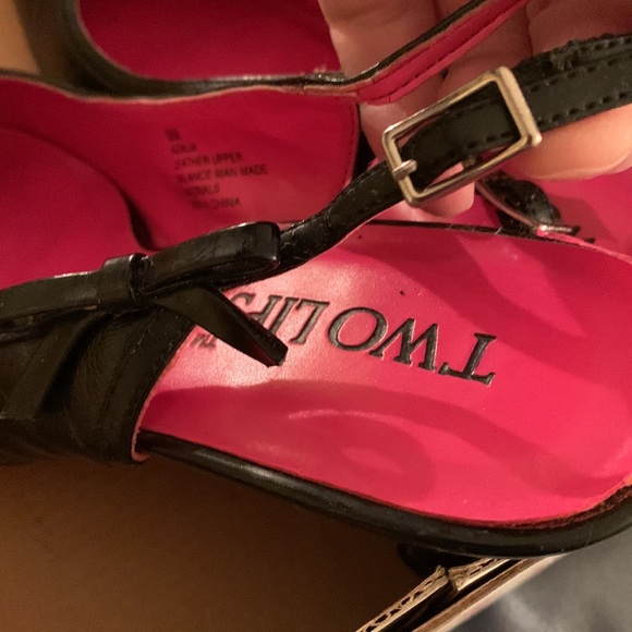 Two lips leather upper shoe black exterior pink interior - Picture 6 of 6